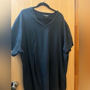 Strong side Black V-Neck Men's Shirt